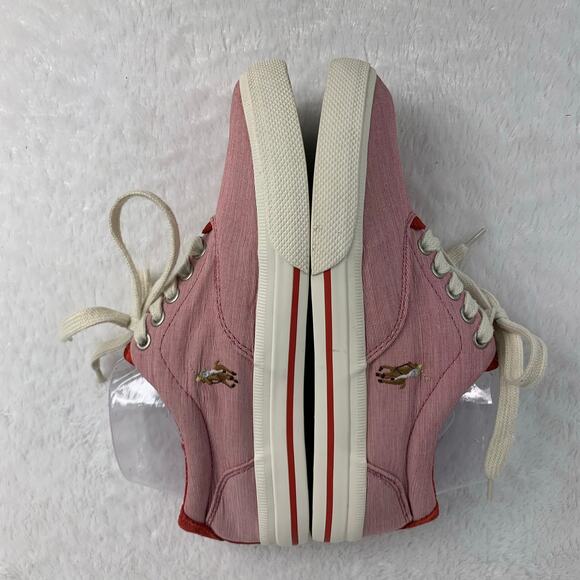 Polo Ralph Lauren Men's Vaughn Pinstripe Sneakers Size 7.5 - Picture 6 of 9